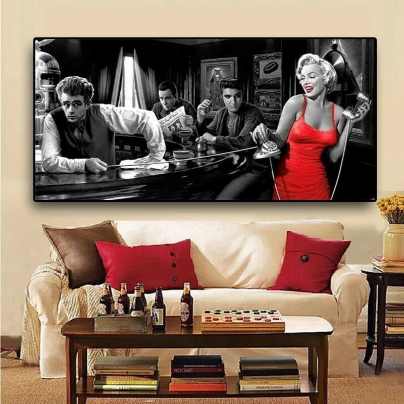 ChandeliersDecor.com-Wall Posters-Marilyn Monroe Poster Exquisite Artistic Tribute
