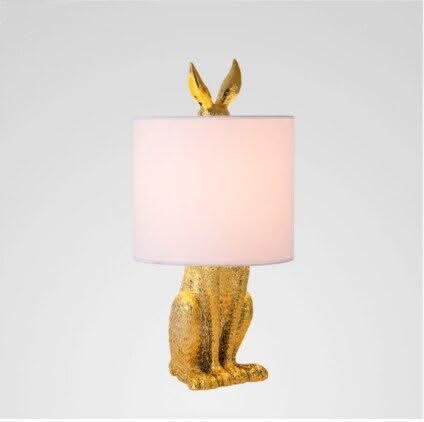 ChandeliersDecor.com-Table Lamp-Masked Rabbit Resin Table Lamp - Illuminate Your Space