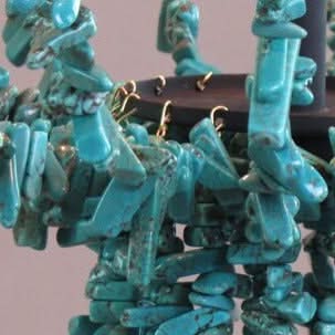 Mediterranean Turquoise Retro Chandelier - Unique Lighting-ChandeliersDecor.com
