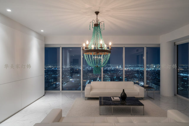 Mediterranean Turquoise Retro Chandelier - Unique Lighting-ChandeliersDecor.com