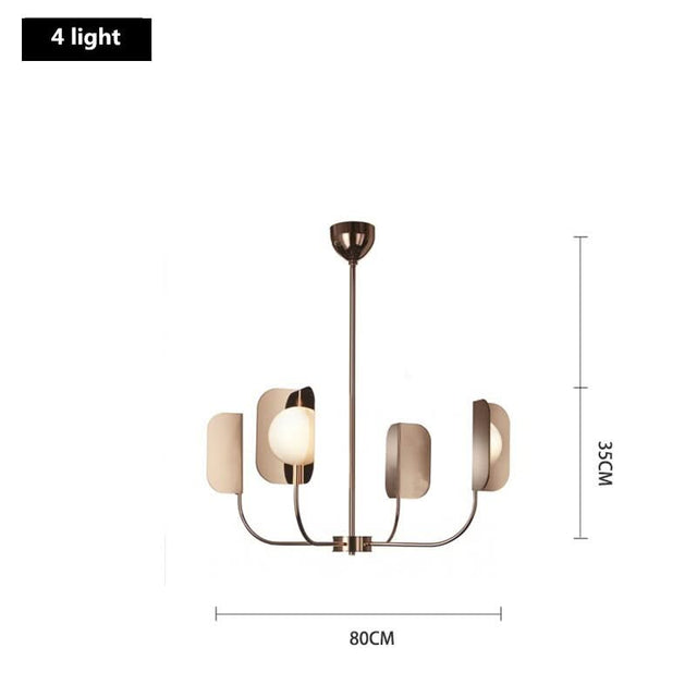 Metal Leaves Globe Chandelier - Stunning Lighting Fixture-ChandeliersDecor.com