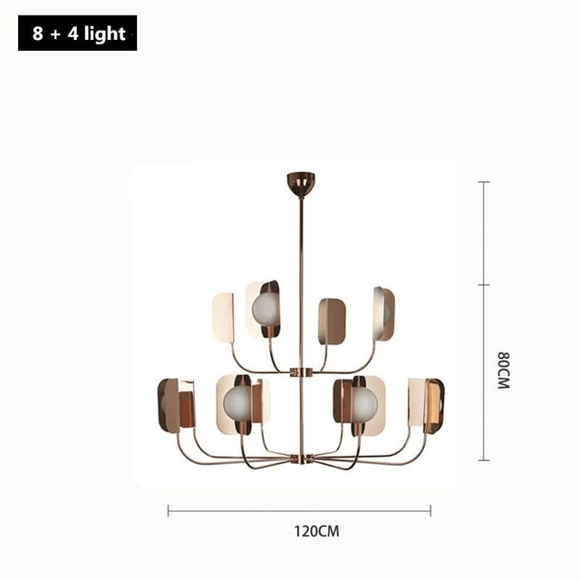 Metal Leaves Globe Chandelier - Stunning Lighting Fixture-ChandeliersDecor.com