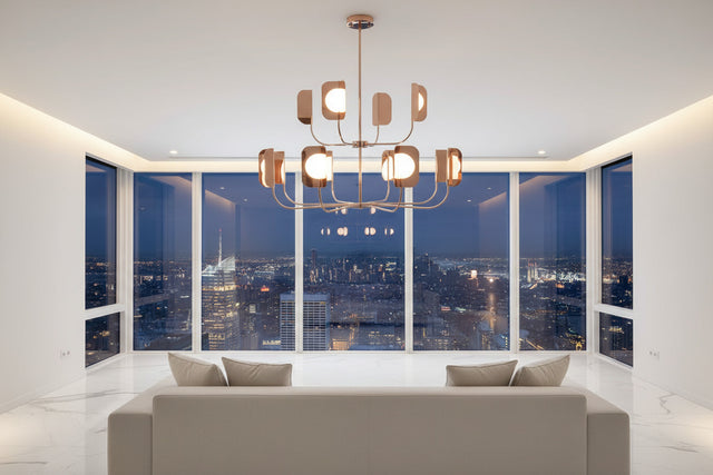 Metal Leaves Globe Chandelier - Stunning Lighting Fixture-ChandeliersDecor.com