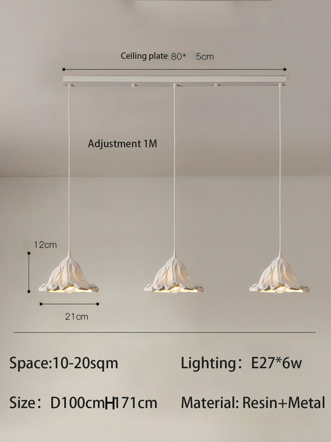 ChandeliersDecor.com-Pendant Lights-Metal Lustre Ceiling Lamp - Elegant and Stylish Lighting