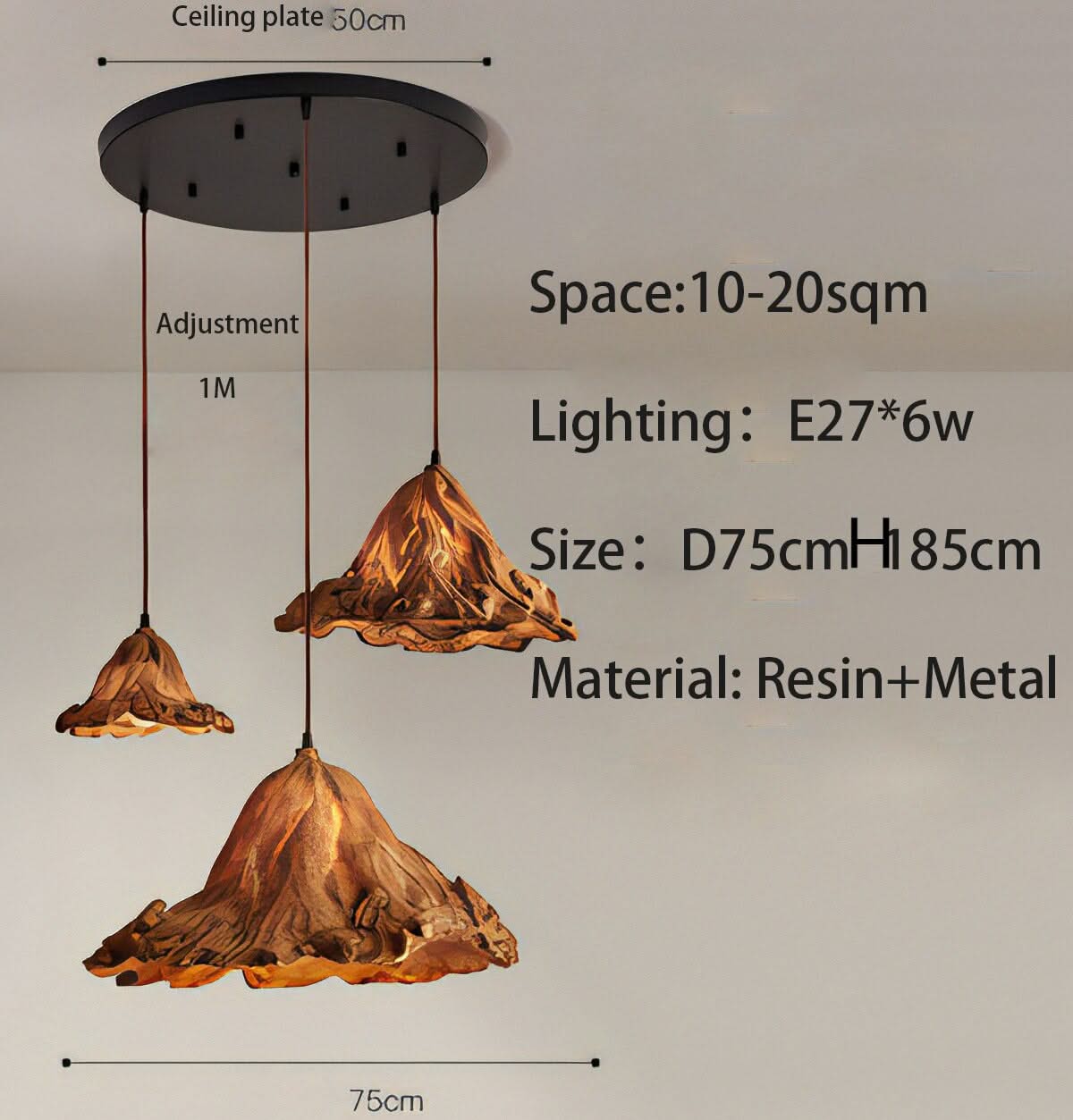 Metal Lustre Ceiling Lamp - Elegant and Stylish Lighting-ChandeliersDecor.com
