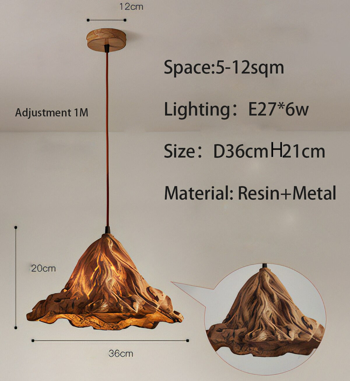 ChandeliersDecor.com-Pendant Lights-Metal Lustre Ceiling Lamp - Elegant and Stylish Lighting