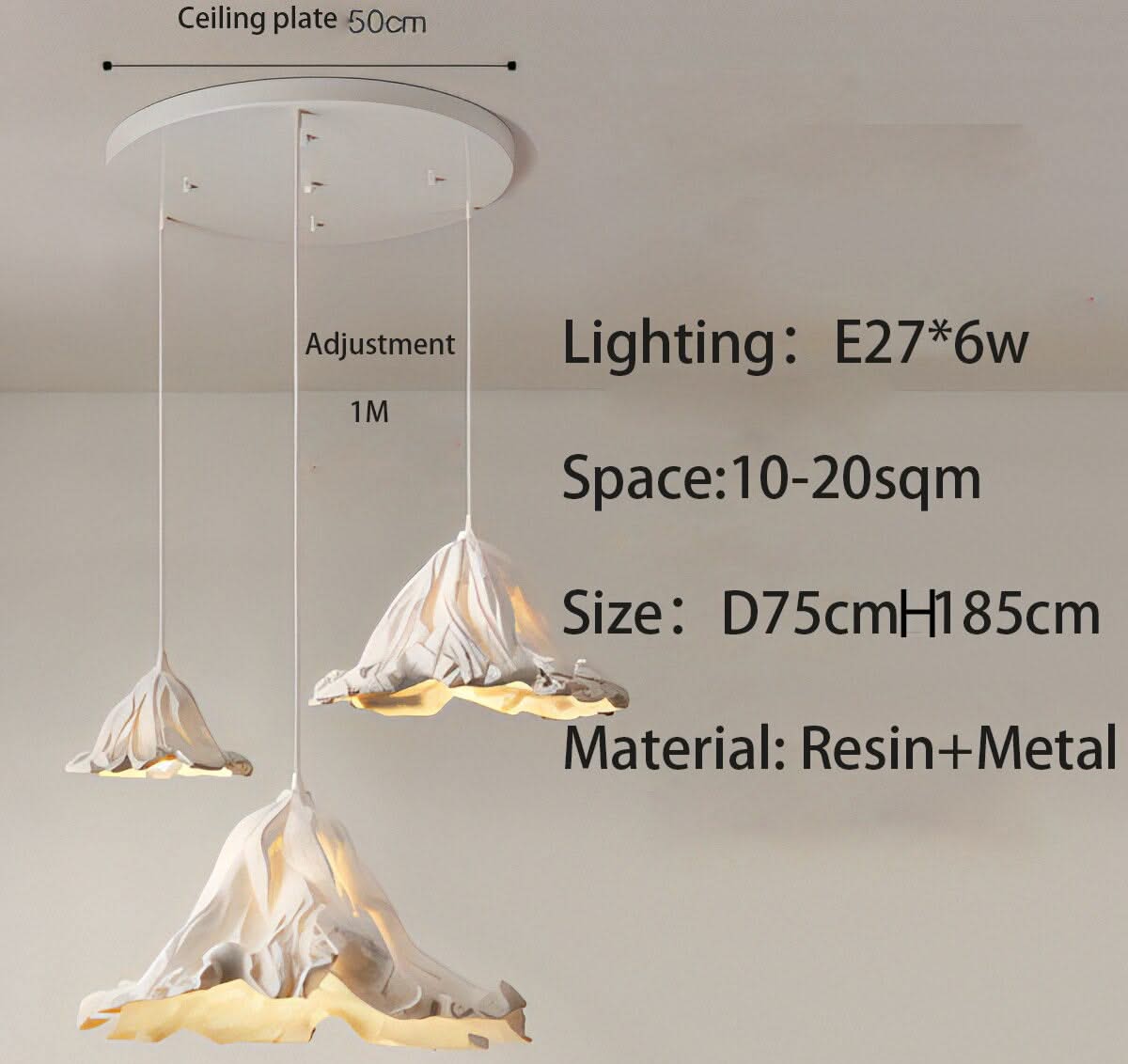 Metal Lustre Ceiling Lamp - Elegant and Stylish Lighting-ChandeliersDecor.com