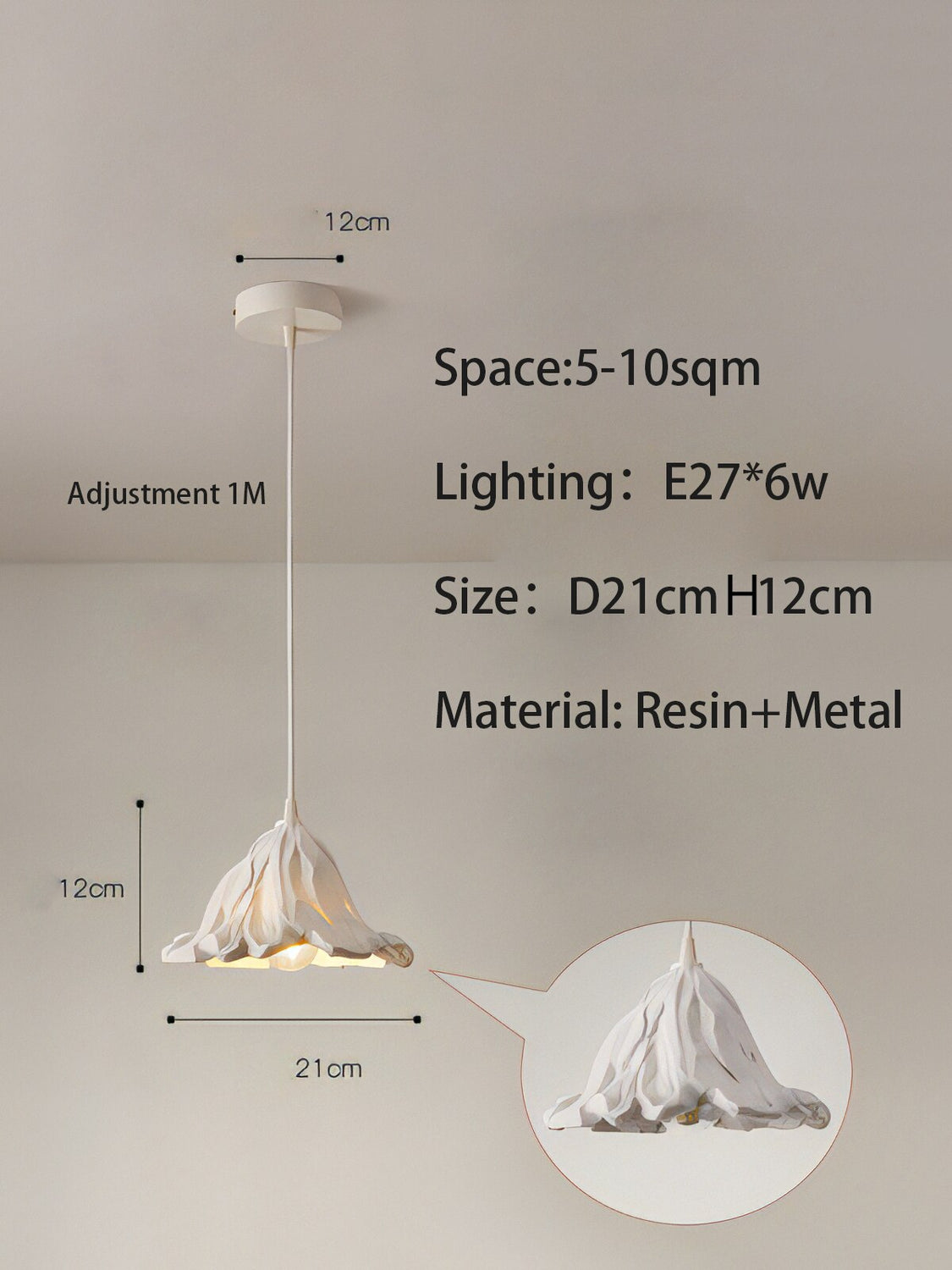 ChandeliersDecor.com-Pendant Lights-Metal Lustre Ceiling Lamp - Elegant and Stylish Lighting