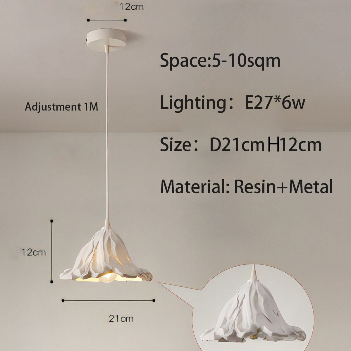 Metal Lustre Ceiling Lamp - Elegant and Stylish Lighting-ChandeliersDecor.com