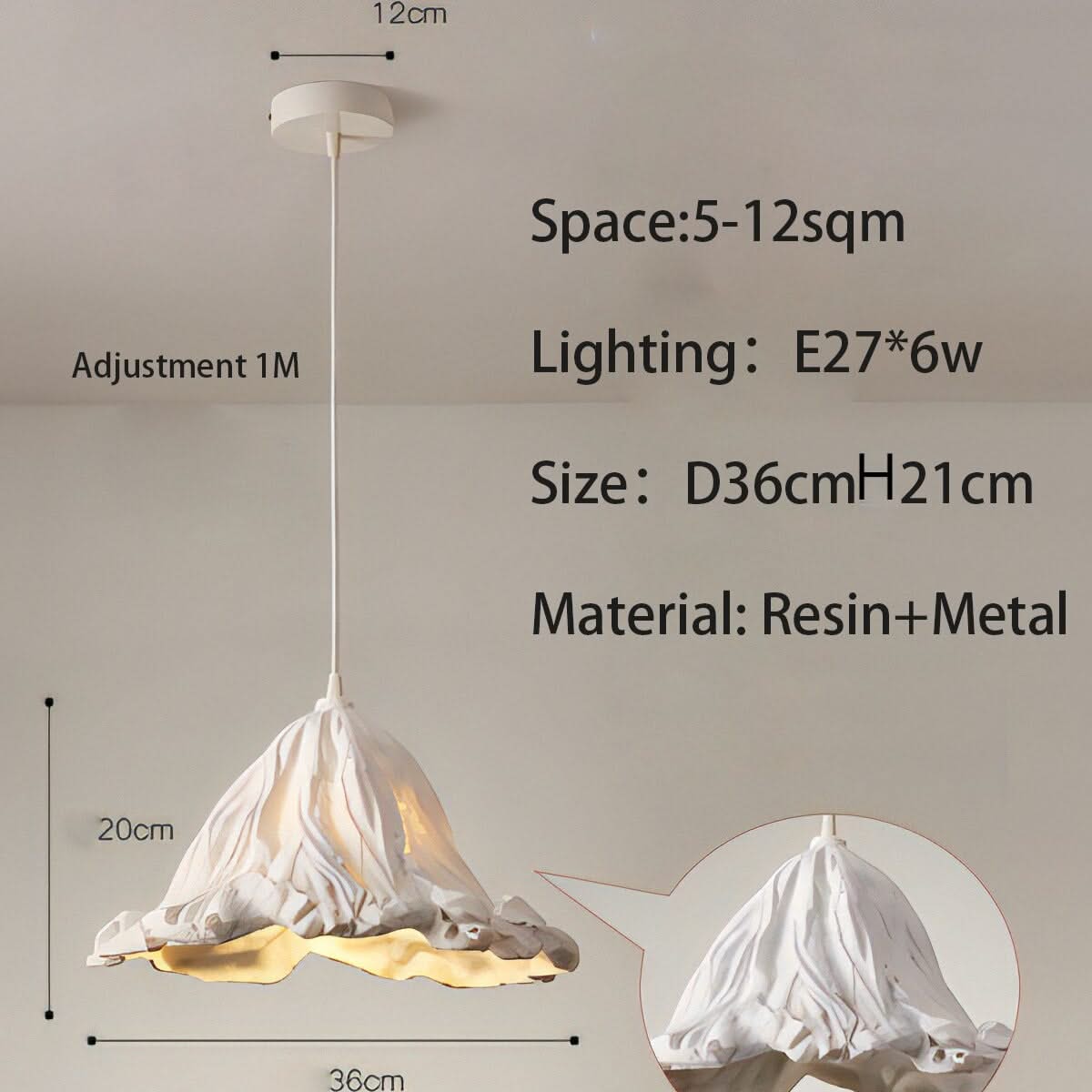 Metal Lustre Ceiling Lamp - Elegant and Stylish Lighting-ChandeliersDecor.com