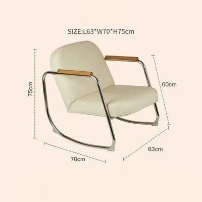 Metal Minimalist Rocking Lounge Chair - Modern Style-ChandeliersDecor.com
