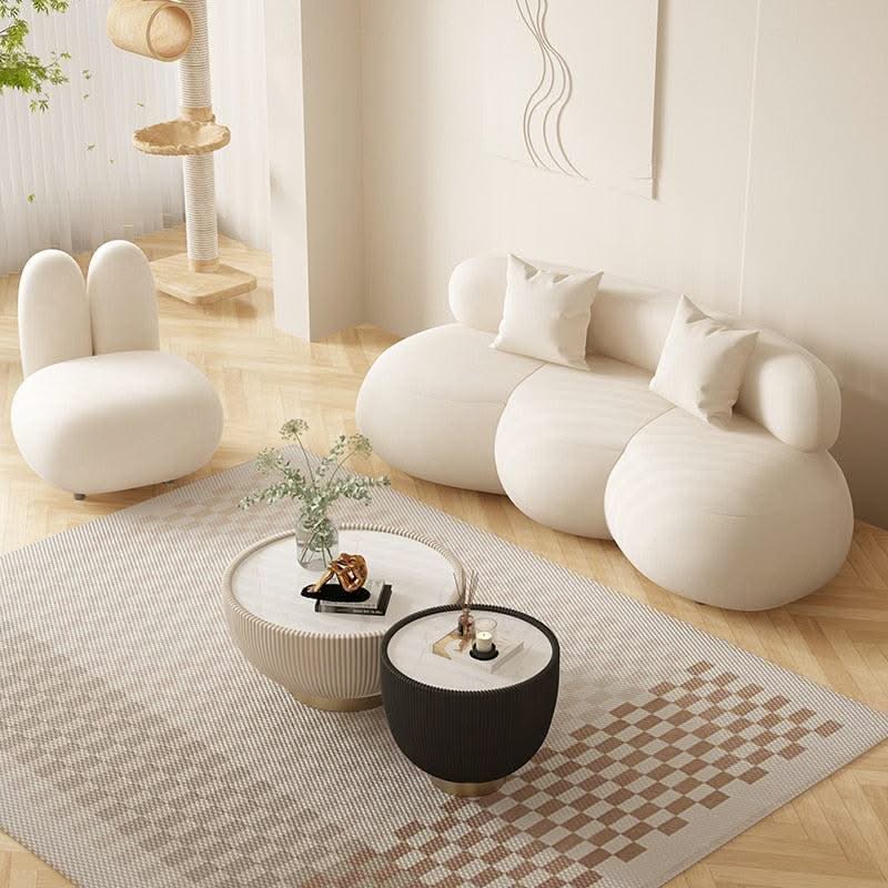 ChandeliersDecor.com-Sofa Set-Meubles Curved Bubble Puff Sofa Set - Perfect Addition