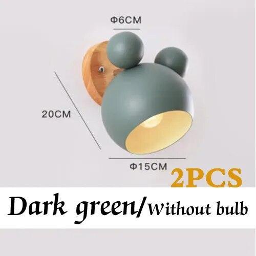 ChandeliersDecor.com-Kids Room Nursery Lighting-Mickey Wall Light for Kids Room