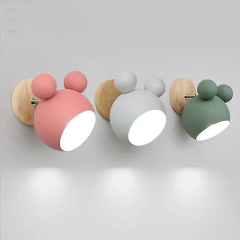 ChandeliersDecor.com-Kids Room Nursery Lighting-Mickey Wall Light for Kids Room