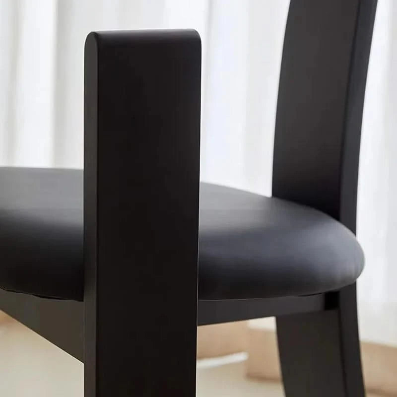 Mid Century Minimalist Wooden Dining Chair-ChandeliersDecor.com