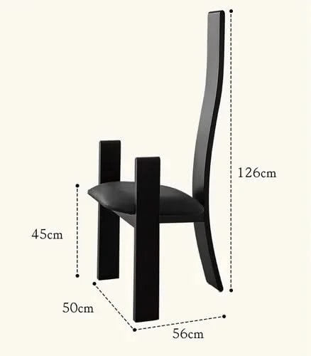 Mid Century Minimalist Wooden Dining Chair-ChandeliersDecor.com