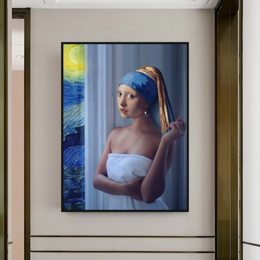 Milkmaid Canvas Wall Art: Exquisite and Unique Masterpiece-ChandeliersDecor.com