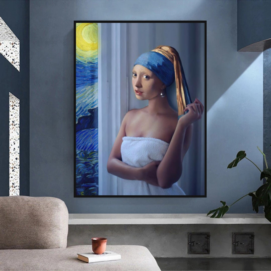 ChandeliersDecor.com-Wall Posters-Milkmaid Canvas Wall Art: Exquisite and Unique Masterpiece