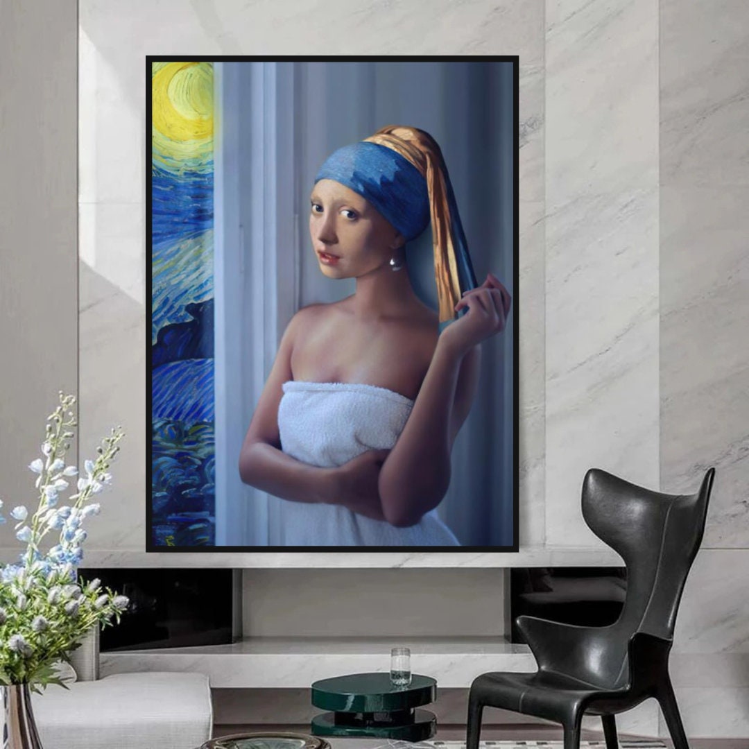ChandeliersDecor.com-Wall Posters-Milkmaid Canvas Wall Art: Exquisite and Unique Masterpiece