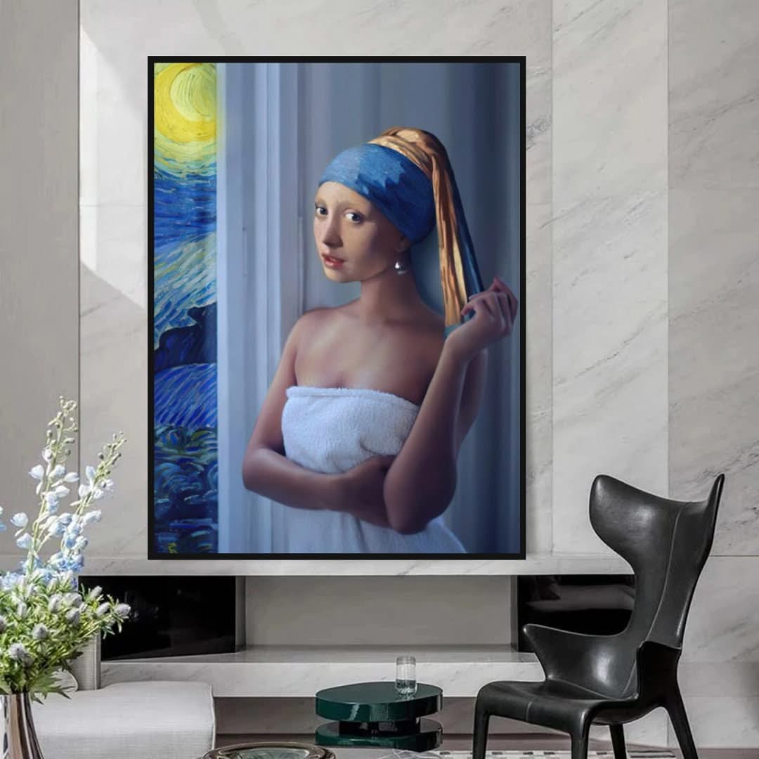 Milkmaid Canvas Wall Art: Exquisite and Unique Masterpiece-ChandeliersDecor.com