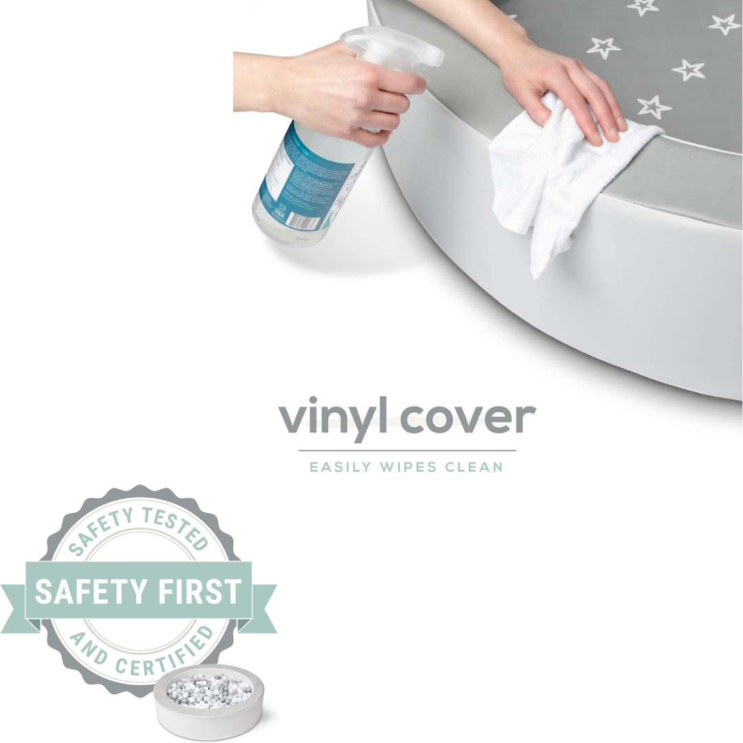 ChandeliersDecor.com-Playpen and Ball Pits-Milliard Ball Pit Professional Quality for Toddlers and Baby (Grey and White)