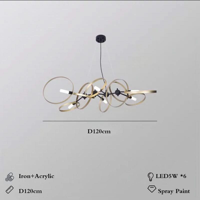 Minimalism Rings Chandelier – Exquisite Design & Style-ChandeliersDecor.com