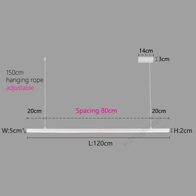 Minimalist Aluminium LED Bar Light-ChandeliersDecor.com