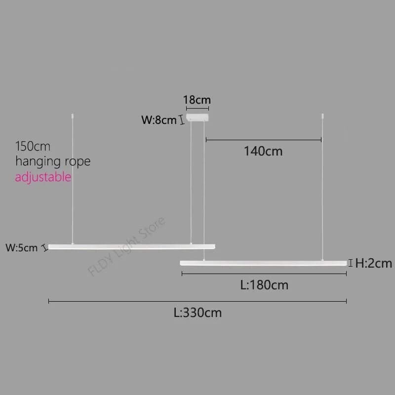 Minimalist Aluminium LED Bar Light-ChandeliersDecor.com