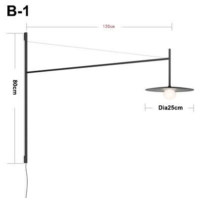 Minimalist Long Pole Wall Lamp: Trendy Lighting Solution-ChandeliersDecor.com