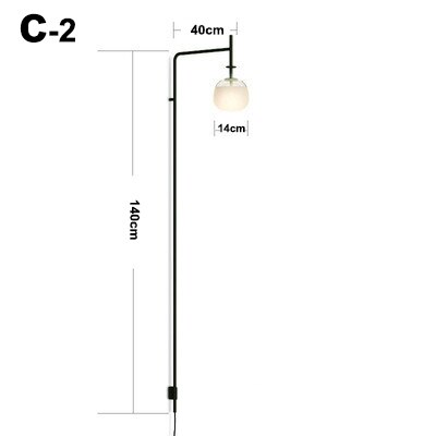 Minimalist Long Pole Wall Lamp: Trendy Lighting Solution-ChandeliersDecor.com
