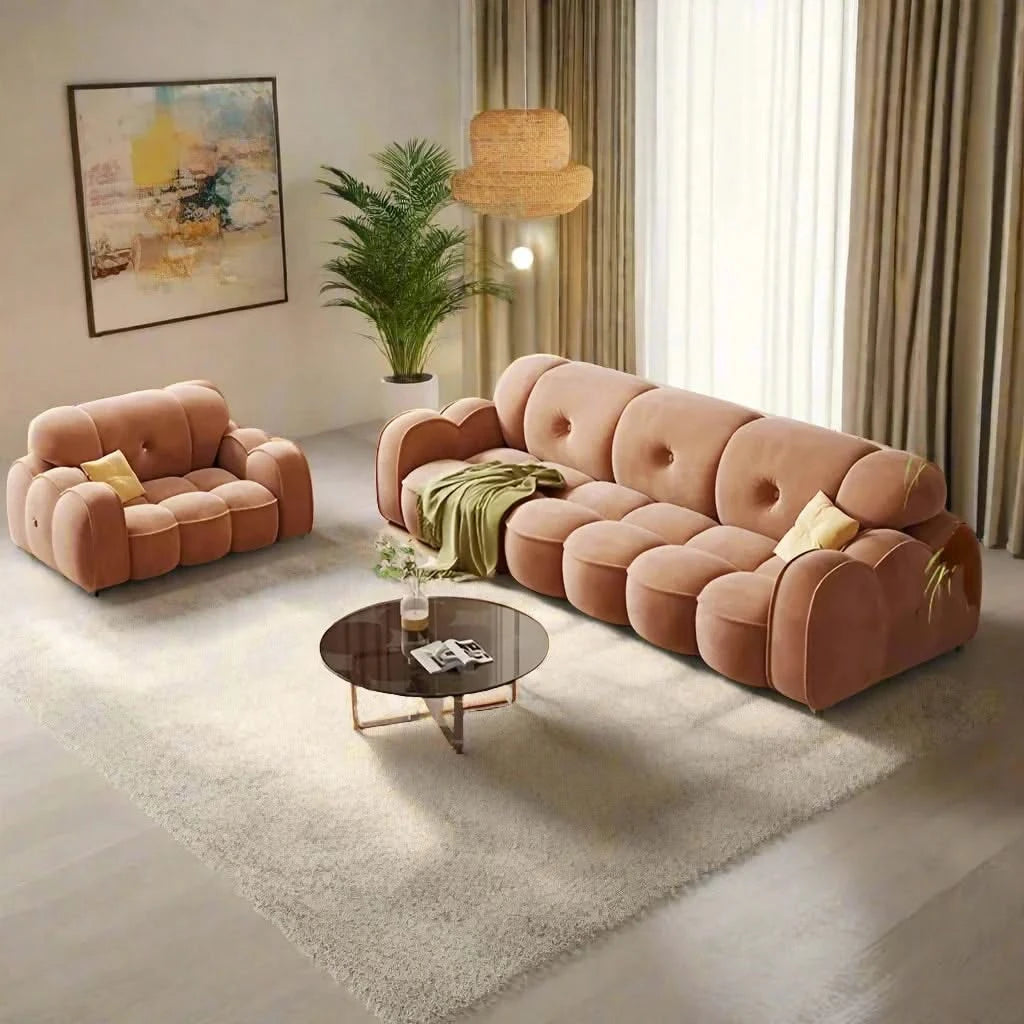 ChandeliersDecor.com-Sofa Set-Minimalist Luxe Luxury Lazy Sofa Set