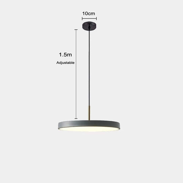 Minimalist Metal Plate Asteria Pendant Hanging Light-ChandeliersDecor.com