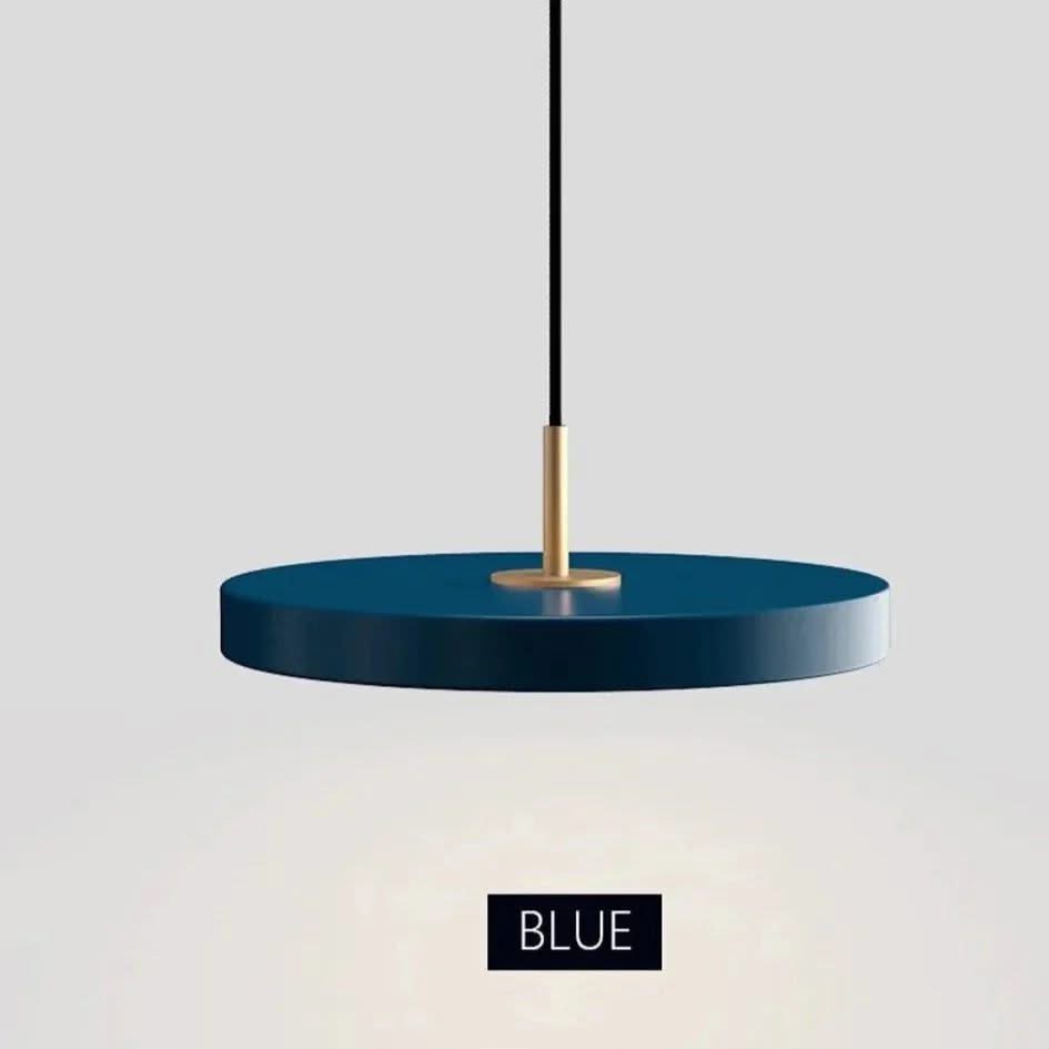 Minimalist Metal Plate Asteria Pendant Hanging Light-ChandeliersDecor.com