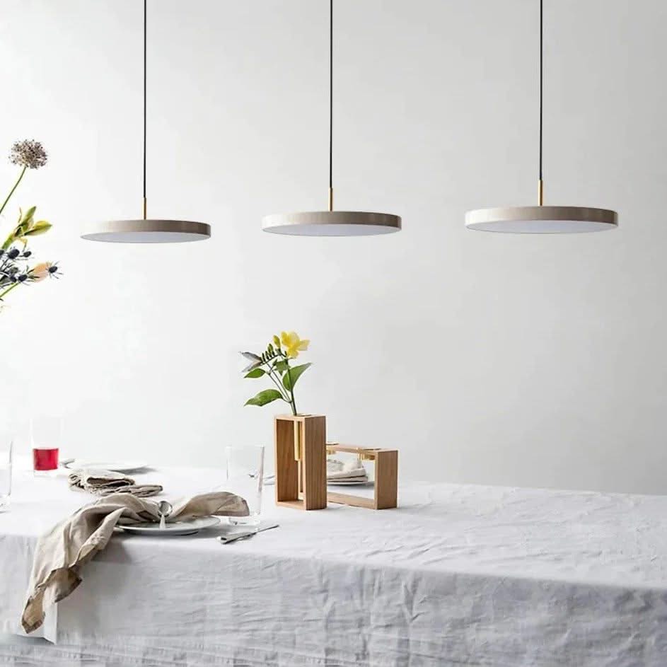Minimalist Metal Plate Asteria Pendant Hanging Light-ChandeliersDecor.com