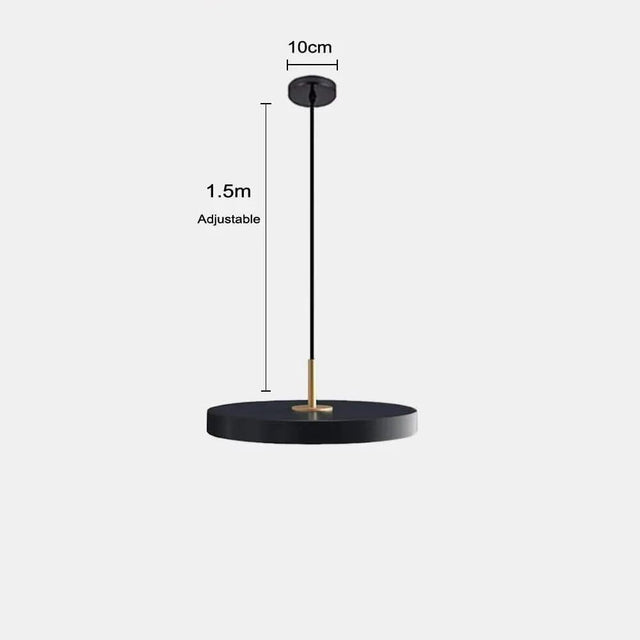 Minimalist Metal Plate Asteria Pendant Hanging Light-ChandeliersDecor.com