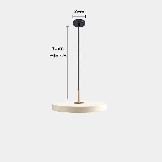 Minimalist Metal Plate Asteria Pendant Hanging Light-ChandeliersDecor.com