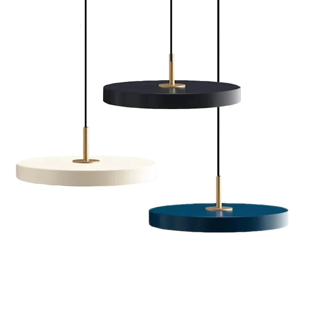 Minimalist Metal Plate Asteria Pendant Hanging Light-ChandeliersDecor.com