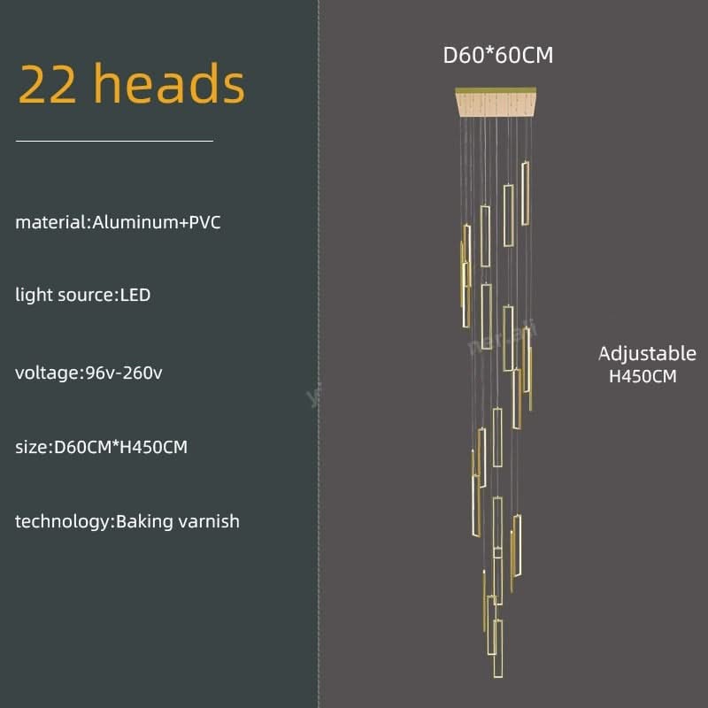 Minimalist Staircase Chandeliers - Elevate Your Space-ChandeliersDecor.com