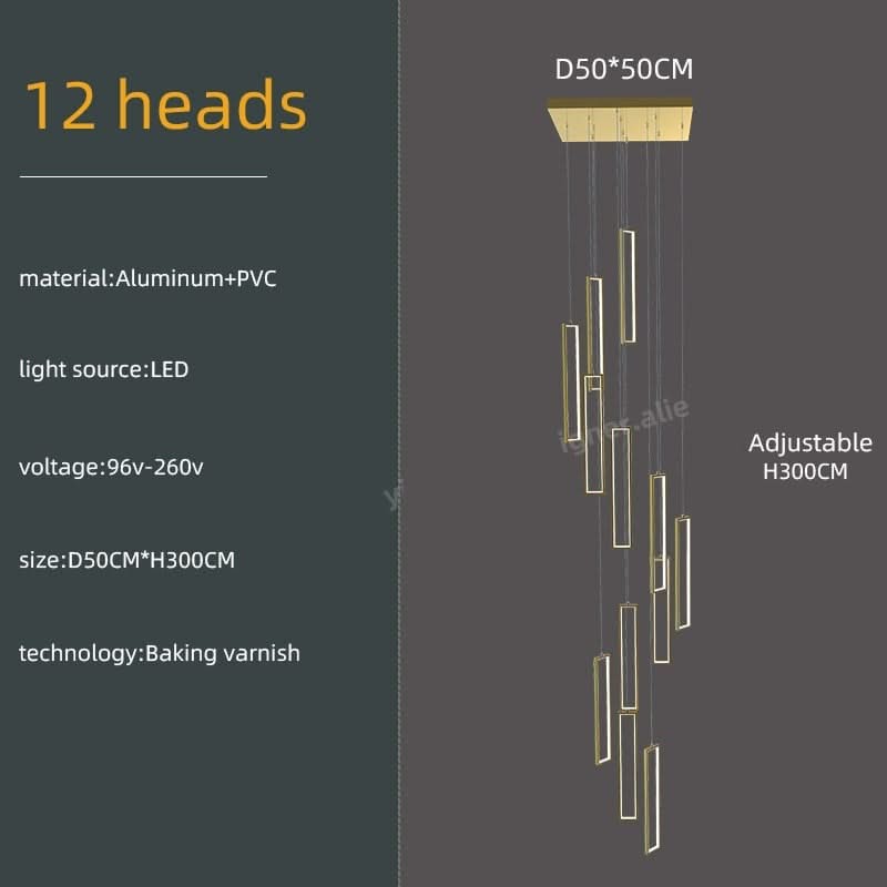 Minimalist Staircase Chandeliers - Elevate Your Space-ChandeliersDecor.com