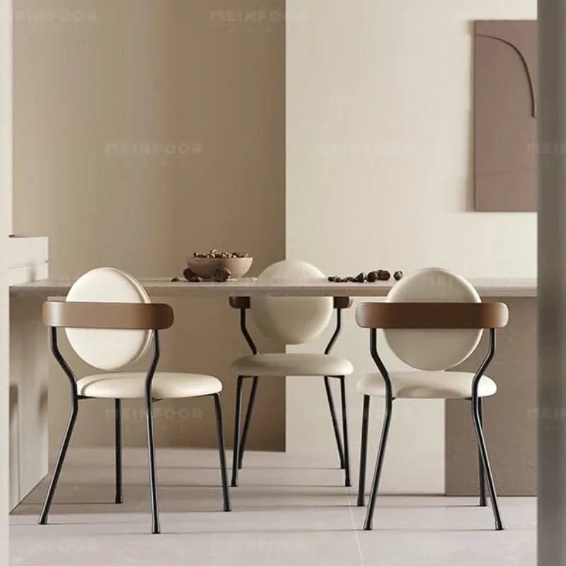 ChandeliersDecor.com-Dining Chairs-Minimalist Wrought Accent Dining Chair
