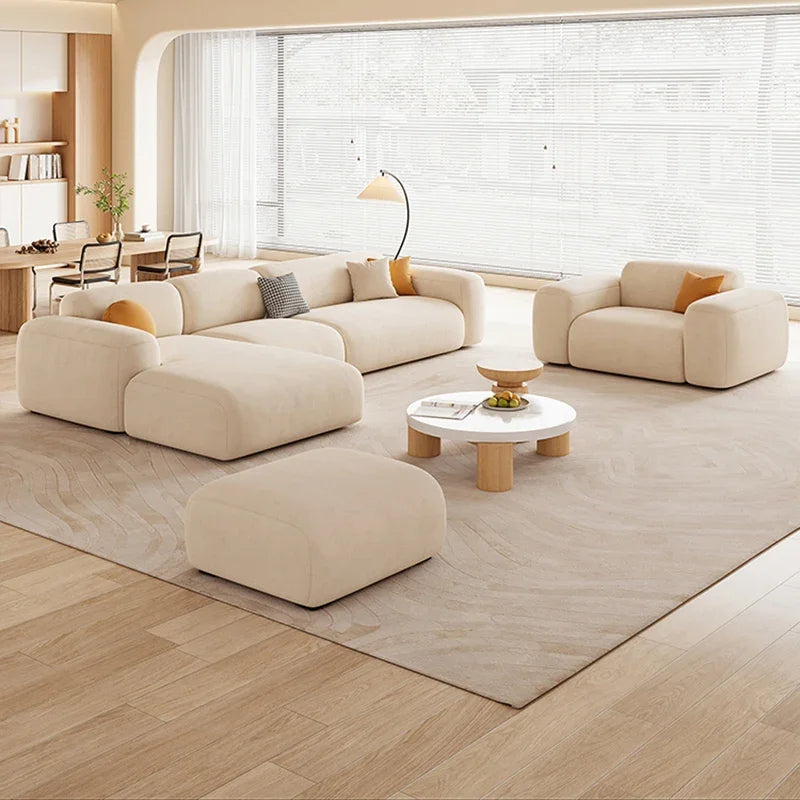 ChandeliersDecor.com-Sofa Set-Minimalistic Relaxing Lounge Sofa Set