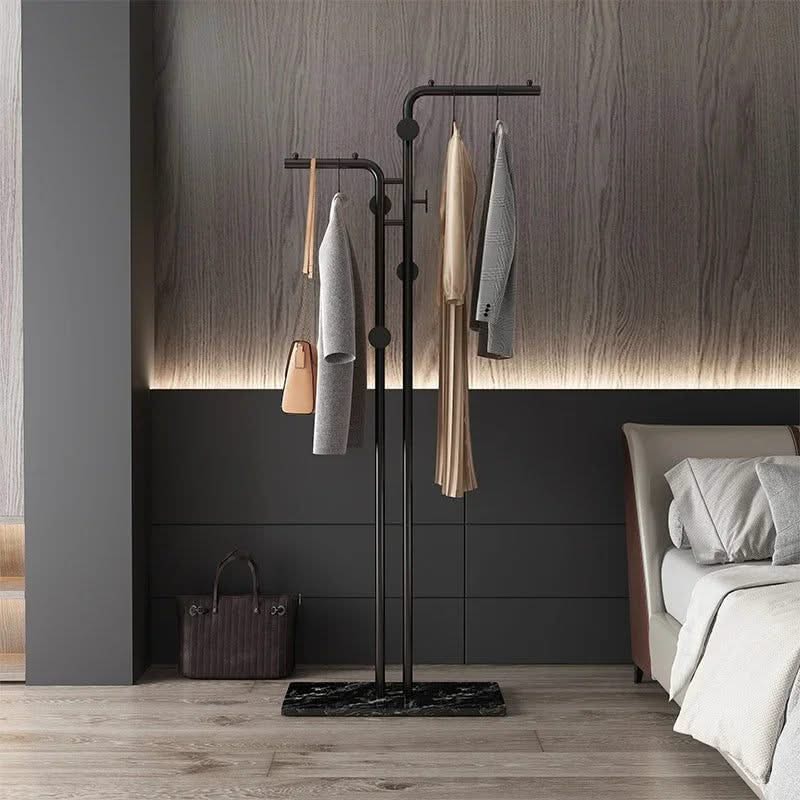Minimalistic Rod Clothes Coat Hanging Rail Rack-ChandeliersDecor.com