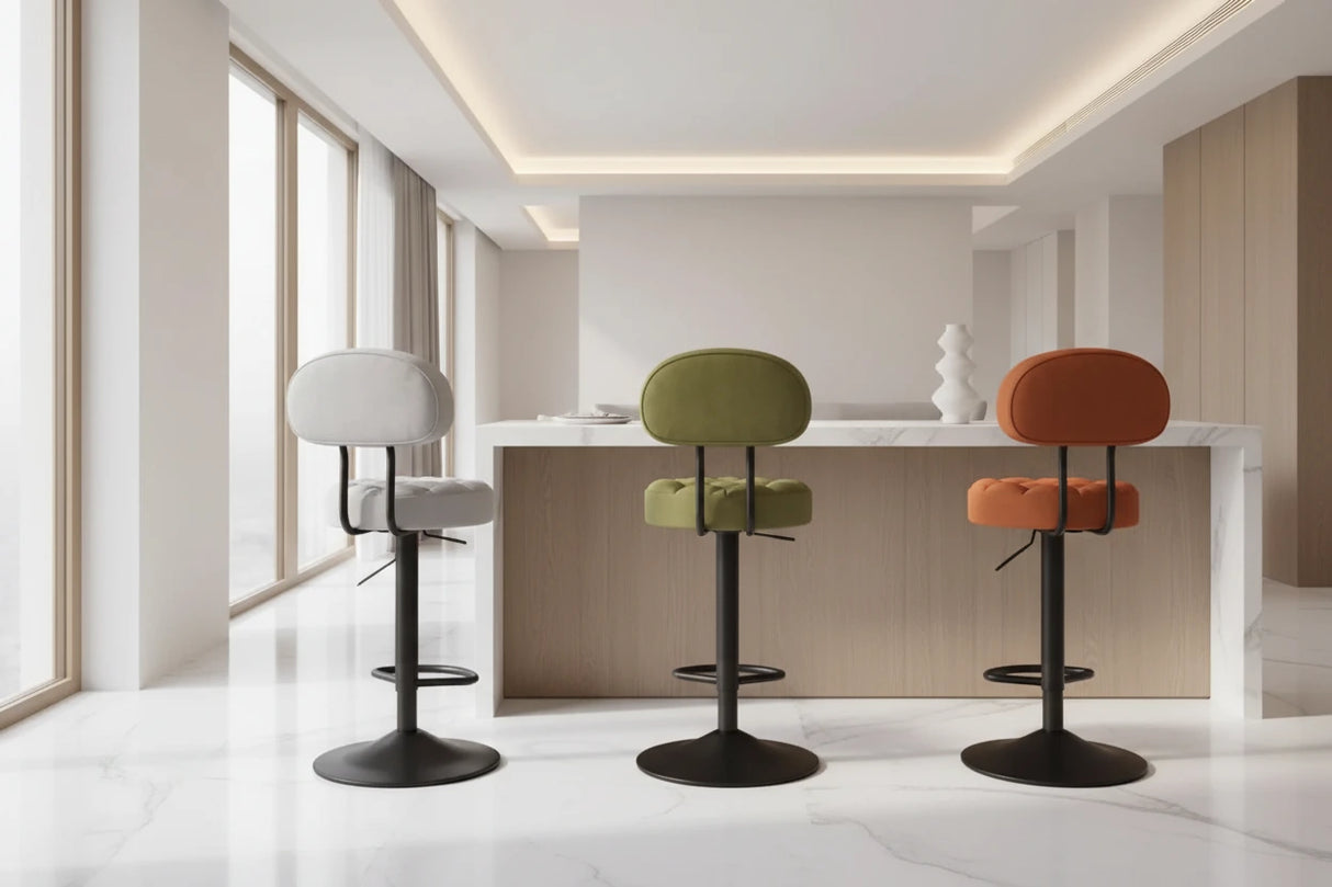 Minimalistic Swivel Bar Stool Adjustable-ChandeliersDecor.com