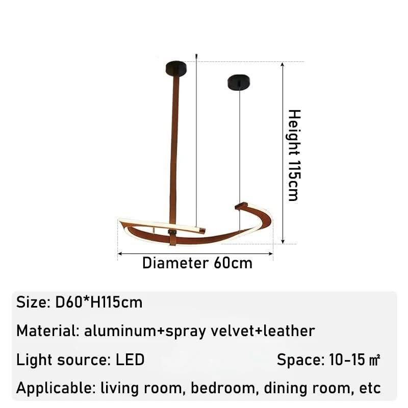 ModaLux Leather Craft LED Chandelier-ChandeliersDecor.com