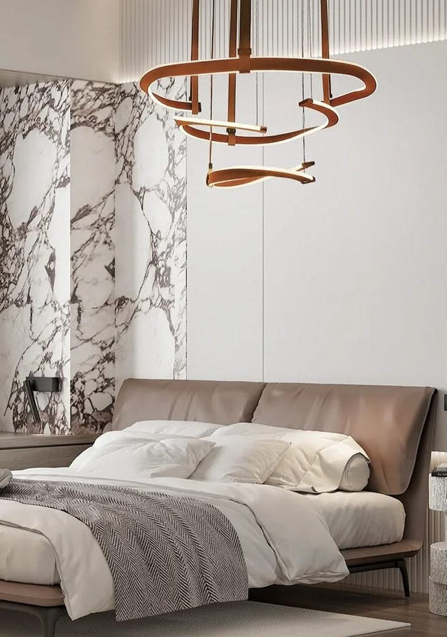 ModaLux Leather Craft LED Chandelier-ChandeliersDecor.com