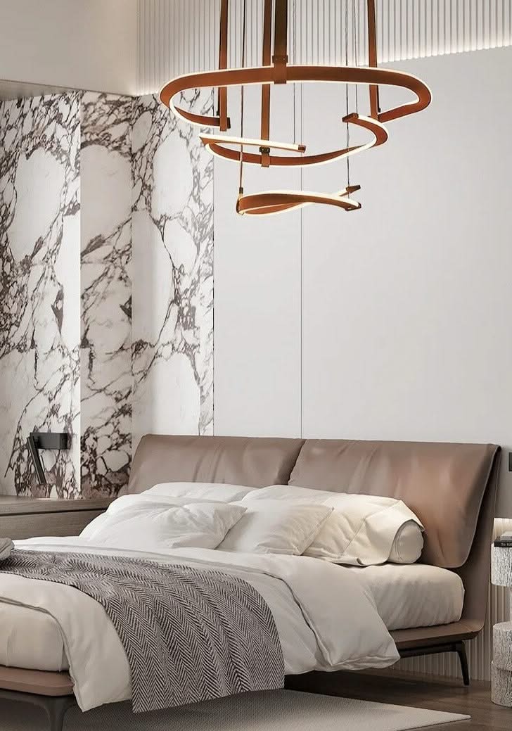 ModaLux Leather Craft LED Chandelier-ChandeliersDecor.com