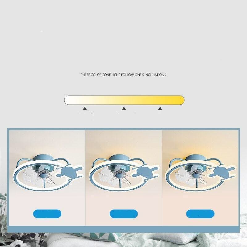 ChandeliersDecor.com-Kids Room Nursery Lighting-Modern Aircraft Ceiling Fan - Airplane Light with Fan