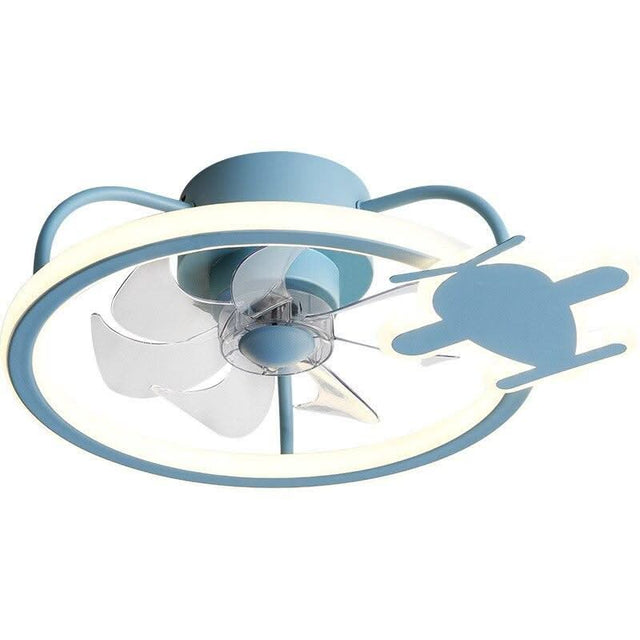 ChandeliersDecor.com-Kids Room Nursery Lighting-Modern Aircraft Ceiling Fan - Airplane Light with Fan