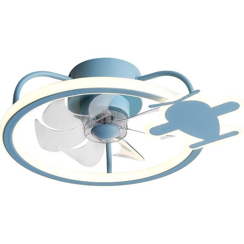 ChandeliersDecor.com-Kids Room Nursery Lighting-Modern Aircraft Ceiling Fan - Airplane Light with Fan