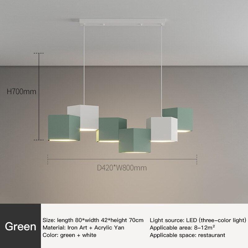 ChandeliersDecor.com-Kitchen Island-Modern Chandelier Lighting Blocks Pendant Light